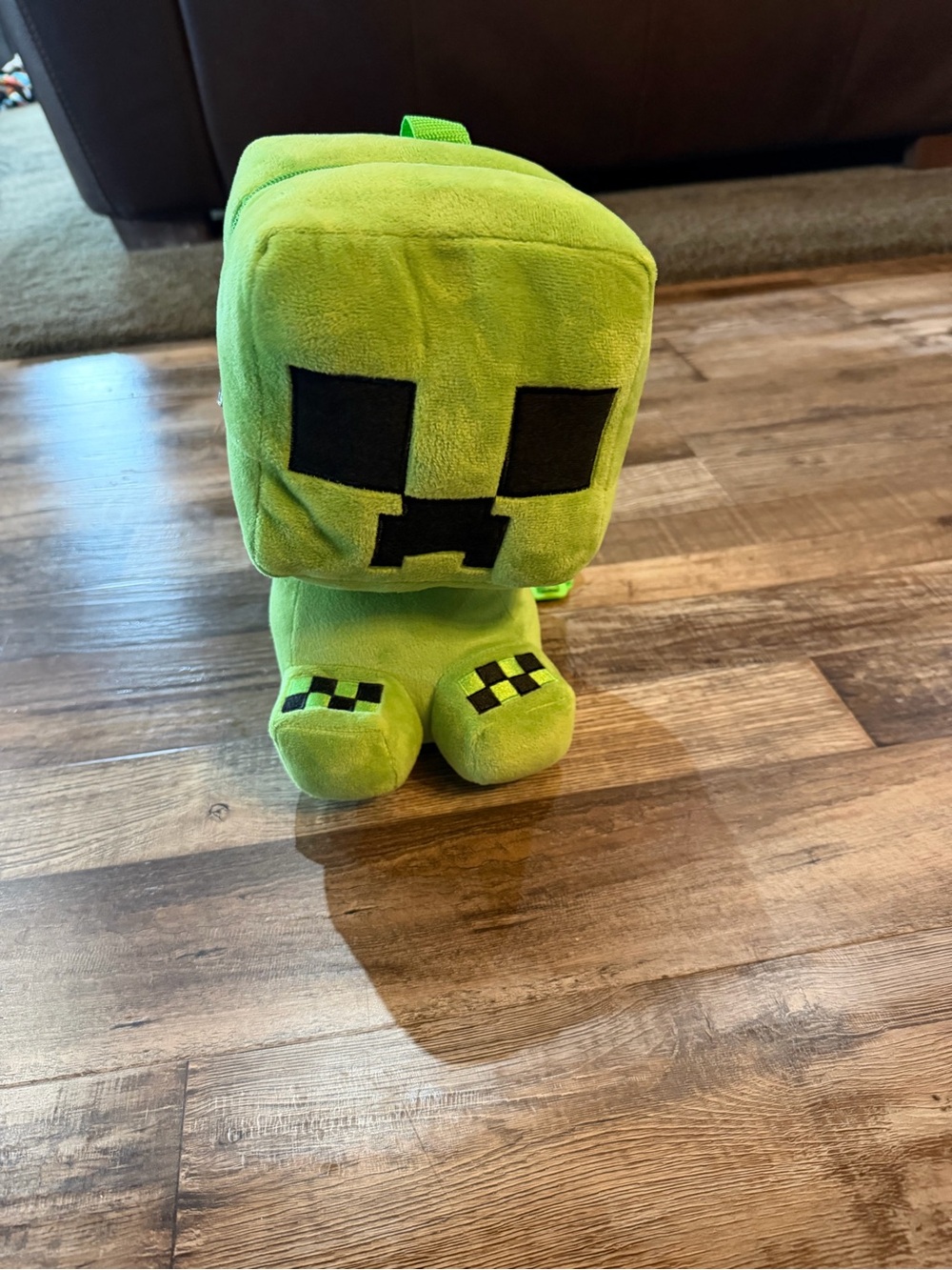 NWT Minecraft Green Plush bag